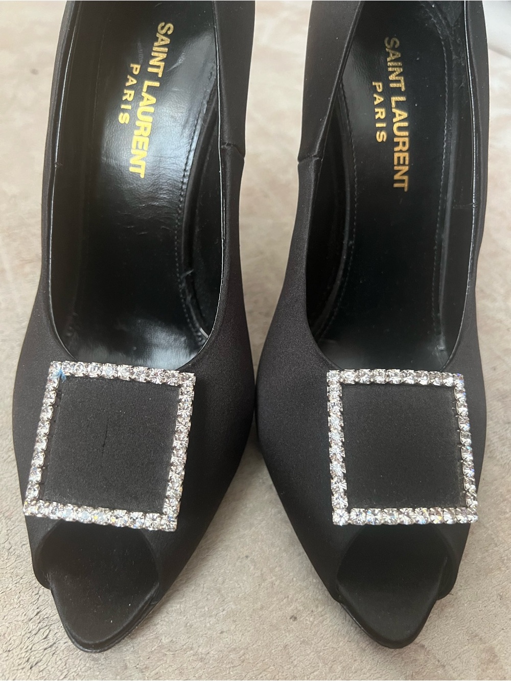 Saint Laurent Rhinestone Heels - Picture 2 of 9